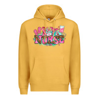 Mustard breast cancer nurse Premium Hoodie - AdoDesignShop
