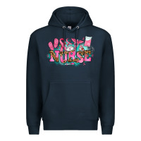 Navy breast cancer nurse Premium Hoodie - AdoDesignShop