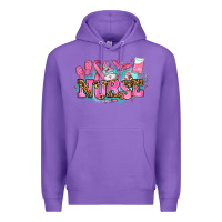 Purple breast cancer nurse Premium Hoodie - AdoDesignShop