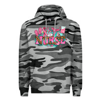 Slate Camo breast cancer nurse Premium Hoodie - AdoDesignShop