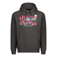Smoke breast cancer nurse Premium Hoodie - AdoDesignShop