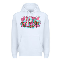 White breast cancer nurse Premium Hoodie - AdoDesignShop