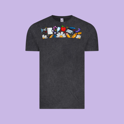 Best Teacher Ever Vintage Tee Designed By Cowhidedigitalart