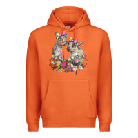Carrot floral baby goats Premium Hoodie - RanaPortraitStore