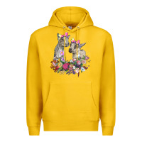 Lemon floral baby goats Premium Hoodie - RanaPortraitStore