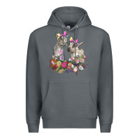 Rock floral baby goats Premium Hoodie - RanaPortraitStore