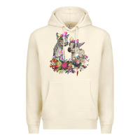 Sandshell floral baby goats Premium Hoodie - RanaPortraitStore