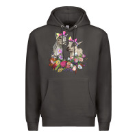 Smoke floral baby goats Premium Hoodie - RanaPortraitStore