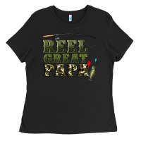 Black reel great papa Ladies Tee - Artiststas