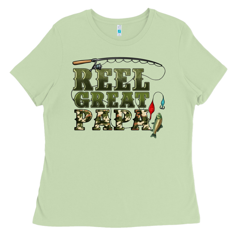 Reel Great Papa Ladies Tee by Artiststas | Teevron