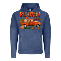 Vintage Denim pumpkin farm truck Vintage Hoodie - AdoDesignShop