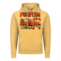 Vintage Mustard pumpkin farm truck Vintage Hoodie - AdoDesignShop