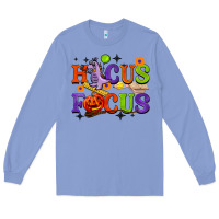 Colony Blue hocus focus halloween teacher Long Sleeve Tee - BarkalooDesign