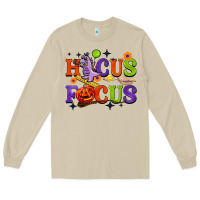 Mushroom hocus focus halloween teacher Long Sleeve Tee - BarkalooDesign