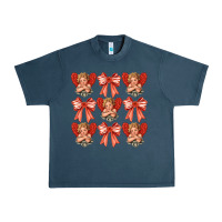 Midnight Navy Valentines Eros and bow Urban Heavy Tee - CowhideDigitalArt