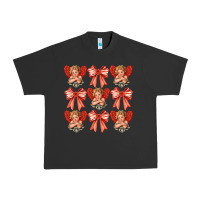 Pigment Black Valentines Eros and bow Urban Heavy Tee - CowhideDigitalArt