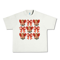 Pistachio Valentines Eros and bow Urban Heavy Tee - CowhideDigitalArt