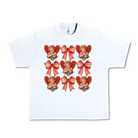 White Valentines Eros and bow Urban Heavy Tee - CowhideDigitalArt