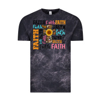 Cloud Black faith cross Vintage Tee - Artiststas