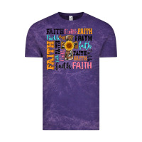 Cloud Purple faith cross Vintage Tee - Artiststas