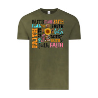 Vintage Olive faith cross Vintage Tee - Artiststas
