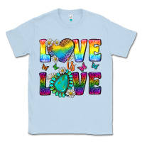 Dusty Blue Western Love LGBTQ Tumbler Classic Tee - BundleAndBundleShop