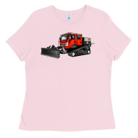 Bubblegum Pink snowcat Ladies Tee - Artiststas