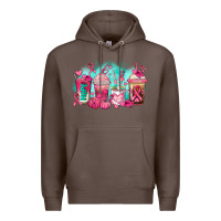 Coffee breast cancer  coffee cups Premium Hoodie - AdoDesignShop