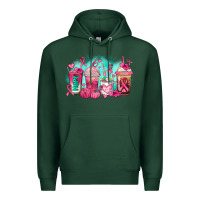 Sports Green breast cancer  coffee cups Premium Hoodie - AdoDesignShop