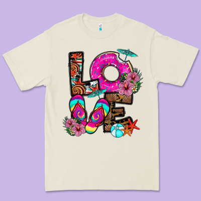 Love Summer Premium Tee Designed By Cowhidedigitalart