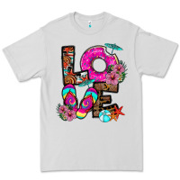 Dove Grey Love Summer Premium Tee - CowhideDigitalArt