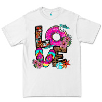 White Love Summer Premium Tee - CowhideDigitalArt