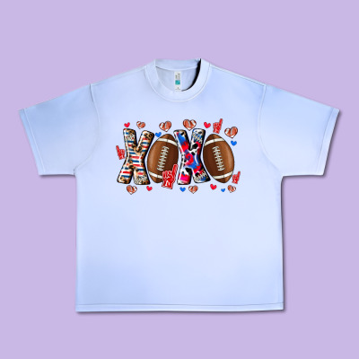 Xox Football Urban Heavy Tee Designed By Cowhidedigitalart