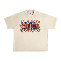 Sandshell Xox Football Urban Heavy Tee - CowhideDigitalArt