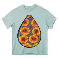 Arona african fabric pattern teardrop earrings 5 Heavy Core Tee - BundleAndBundleShop