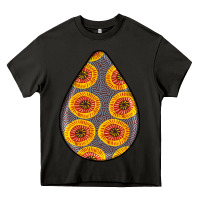 Asphalt african fabric pattern teardrop earrings 5 Heavy Core Tee - BundleAndBundleShop