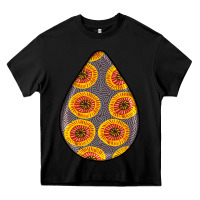 Black african fabric pattern teardrop earrings 5 Heavy Core Tee - BundleAndBundleShop