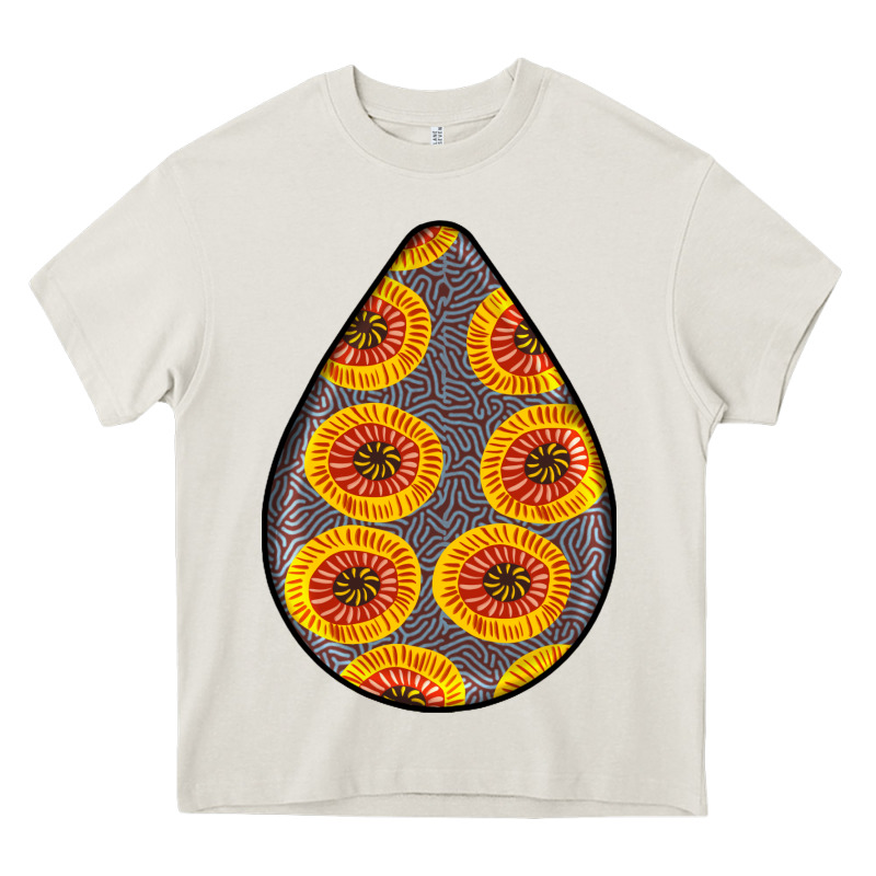 African Fabric Pattern Teardrop Earrings 5 Heavy Core Tee by BundleAndBundleShop | Teevron