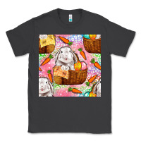 Smoke Easter Bunny With Hamper Seamless Pattern Classic Tee - BundleAndBundleShop