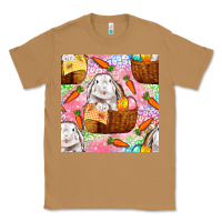 Toasted Coconut Easter Bunny With Hamper Seamless Pattern Classic Tee - BundleAndBundleShop