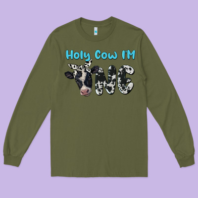 Holy Cow I'm One Long Sleeve Tee Designed By Barkaloodesign