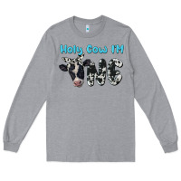 Heather Grey holy cow i'm one Long Sleeve Tee - BarkalooDesign