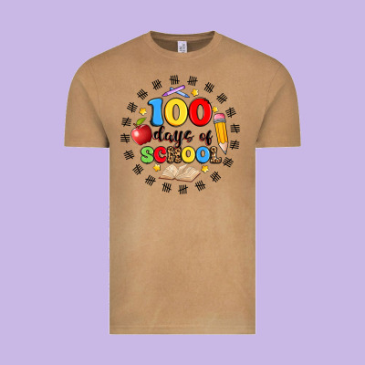 100 Days Of School Vintage Tee Designed By Artiststas
