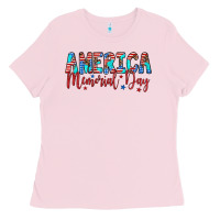 Bubblegum Pink america memorial day Ladies Tee - Artiststas