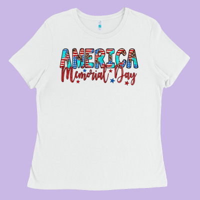 America Memorial Day Ladies Tee Designed By Artiststas