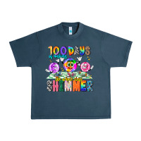 Midnight Navy 100 Days Of Making The Whole Class Shimmer Urban Heavy Tee - CowhideDigitalArt