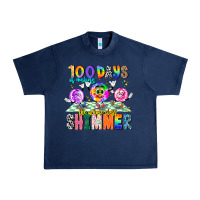 Navy 100 Days Of Making The Whole Class Shimmer Urban Heavy Tee - CowhideDigitalArt