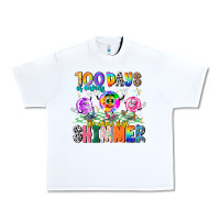 White 100 Days Of Making The Whole Class Shimmer Urban Heavy Tee - CowhideDigitalArt