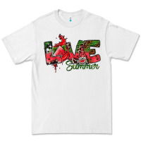 White Love Summer Premium Tee - CowhideDigitalArt