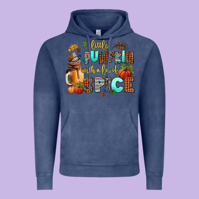 Little Pumpkin With A Lot Of Spice Vintage Hoodie Designed By Adodesignshop